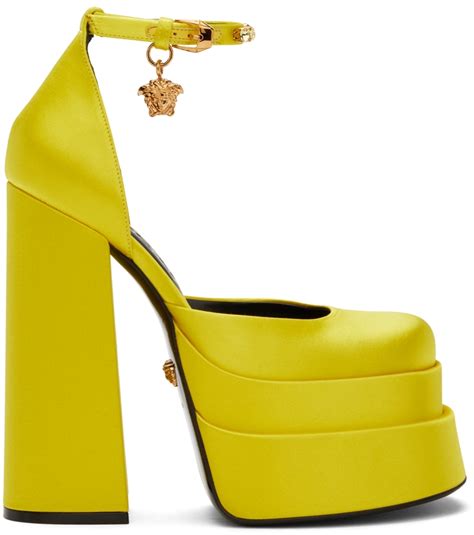 yellow versace heels|versace heels price.